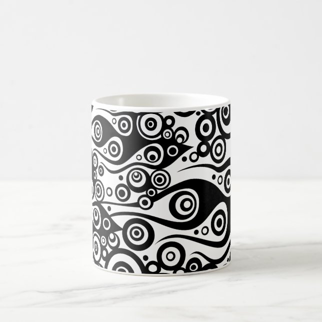 Pattern ARTs - Tattoo Circle Flammen | transparent Tasse (Mittel)