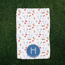 Pattern Blue Monogram Doctor