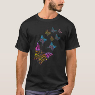 Pattern Colorful Butterfly September International T-Shirt