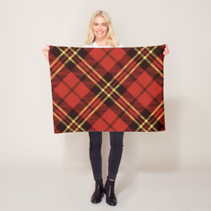 Pattern Colorfull Stilvoll Schottisch Vintag Fleecedecke