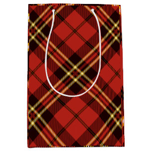 Pattern Colorfull Stilvoll Schottisch Vintag Mittlere Geschenktüte