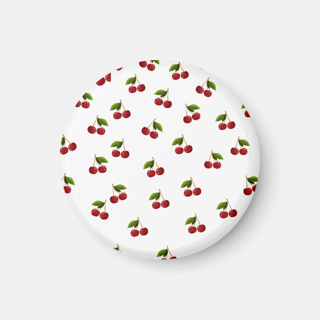 Pattern Coquette Cherry Magnet (Vorne)