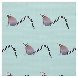 PATTERN-DESIGN VON LEMURS MIT RING-TAED STOFF