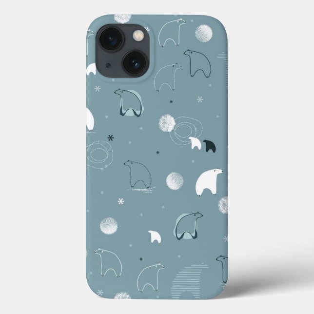 PATTERN DISPLAYING CUTE POLAR Case-Mate iPhone HÜLLE (Rückseite)