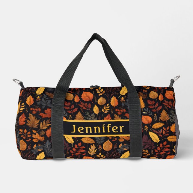 Pattern-Duffel-Tasche für Herbst Duffle Bag (Vorderseite)