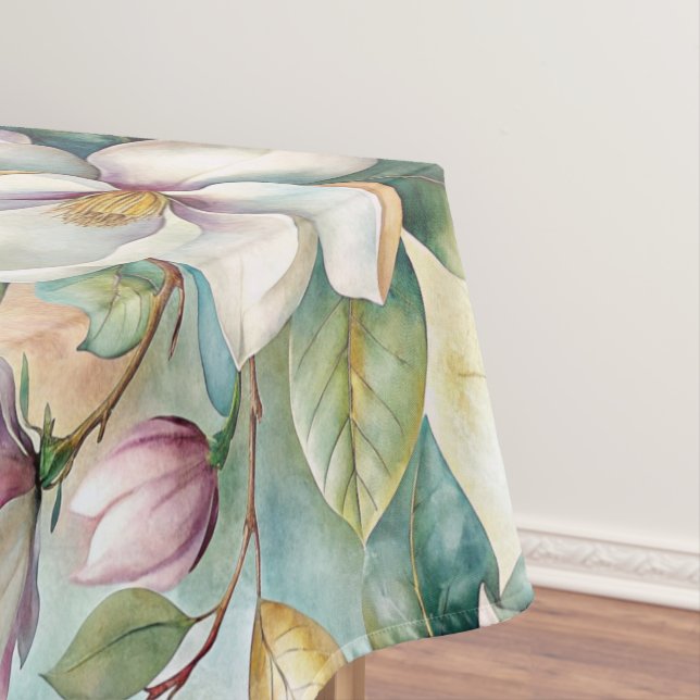 Pattern Elegant Magnolia Flowers Tischdecke (Beispiel)