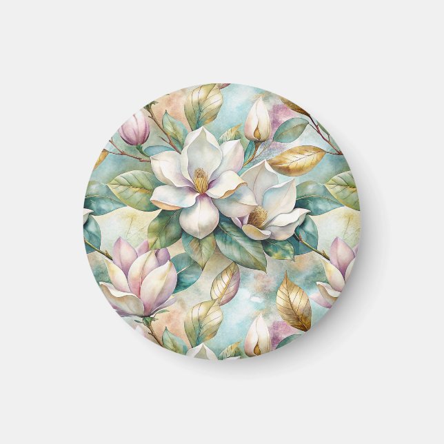 Pattern Elegant Magnolias Magnet (Vorne)
