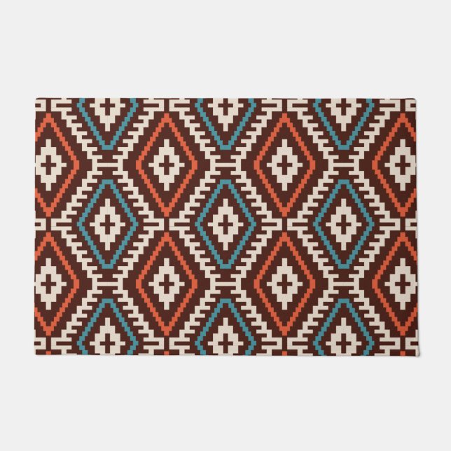 Pattern Geometric Fashion Stilvoll Niedlich Fußmatte (Vorderseite)