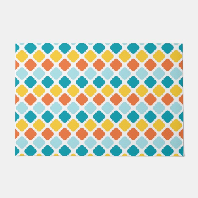 Pattern Geometric Vintag Stylish Modern Fußmatte (Vorderseite)
