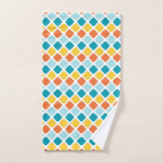 Pattern Geometric Vintag Stylish Modern Handtuch (Handtuch)