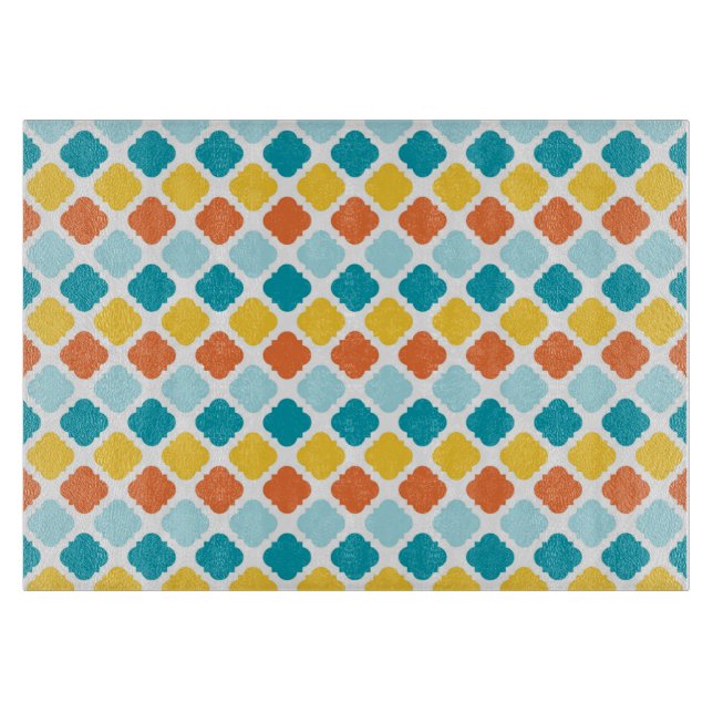 Pattern Geometric Vintag Stylish Modern Schneidebrett (Vorderseite)