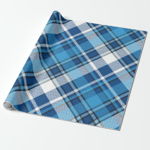 Pattern Geometric Vintag Trendy Blue Geschenkpapier