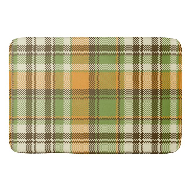 Pattern Geometric Vintag Trendy Fashion Badematte (Vorderseite)