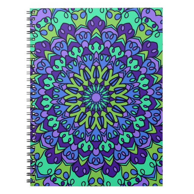 Pattern Geometric Vintag Trendy Niedlich Notizblock (Vorderseite)