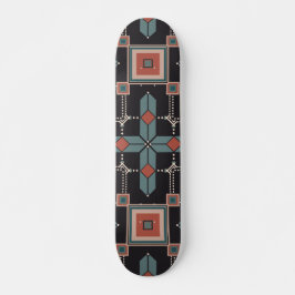 Pattern Geometric Vintag Trendy Skateboard