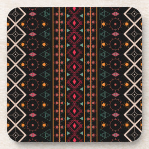Pattern Geometric Vintag Trendy Stilvoll farbig Getränkeuntersetzer