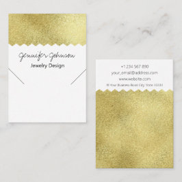 Pattern Gold Glitzer-Netzwerkkarte Visitenkarte