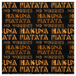 Pattern Hakuna Matata, keine Sorge in Swahili Stoff