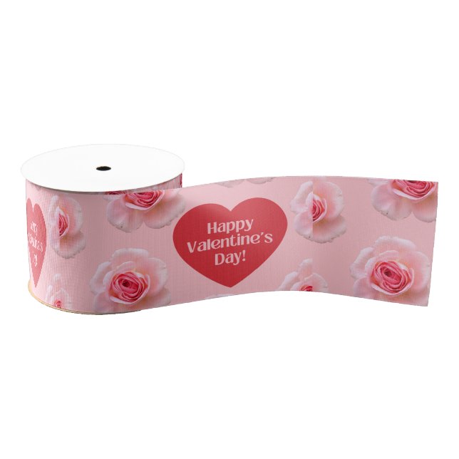 Pattern Happy Valentine`s Day 2023 Background      Ripsband (Spule)