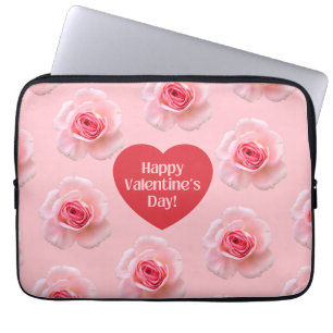 Pattern Happy Valentine`s Day 2023 Hintergrund Laptopschutzhülle