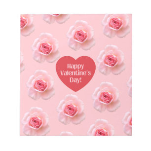 Pattern Happy Valentine`s Day 2023 Hintergrund Notizblock
