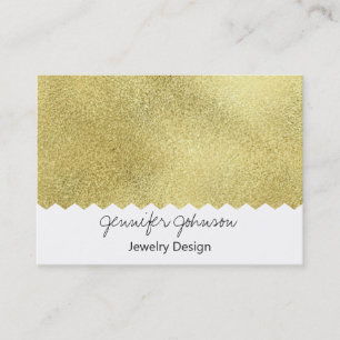 Pattern Jewelier Design Gold Glitzer Visitenkarte