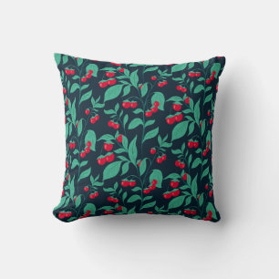 Pattern Kirschtomaten auf den Büschen Kissen