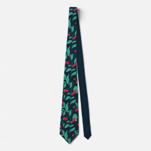 Pattern Kirschtomaten auf den Büschen Krawatte