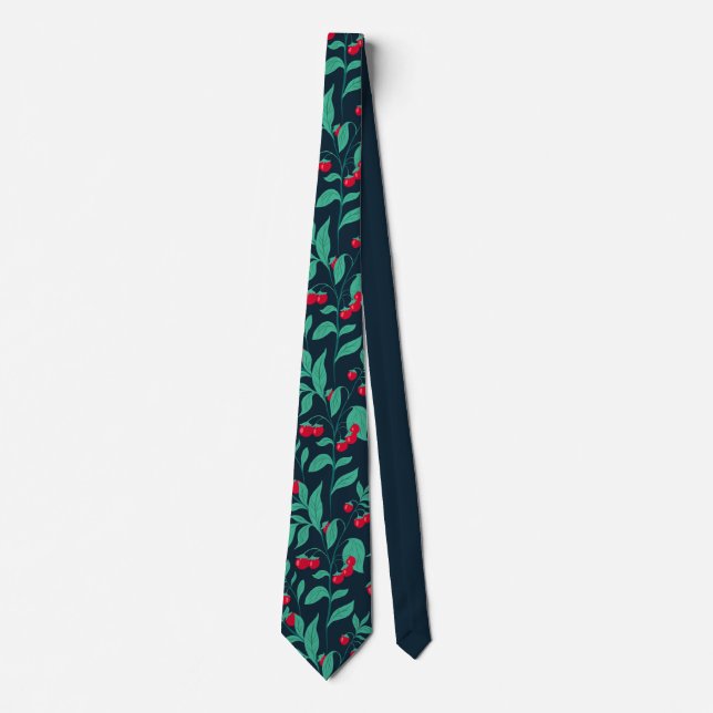 Pattern Kirschtomaten auf den Büschen Krawatte (Vorderseite)