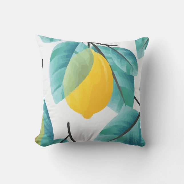 Pattern Lemon Fruit Kissen (Vorderseite)
