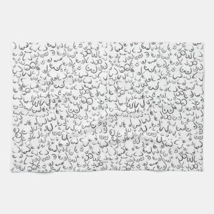 Pattern lustiger Spaß Geschirrtuch