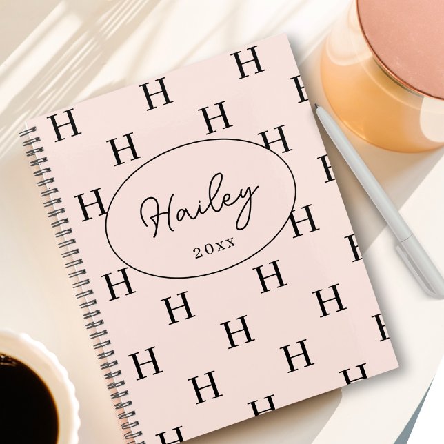 Pattern-Muster-Schriftart der Girlande Blush Pink Planer (Von Creator hochgeladen)