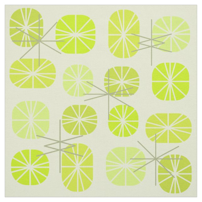 Pattern Oblongs Chartreuse Stoff (Muster)