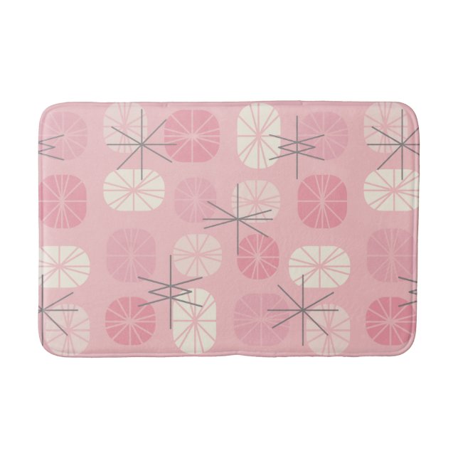Pattern Oblongs Pink Vanilla Badematte (Vorderseite)