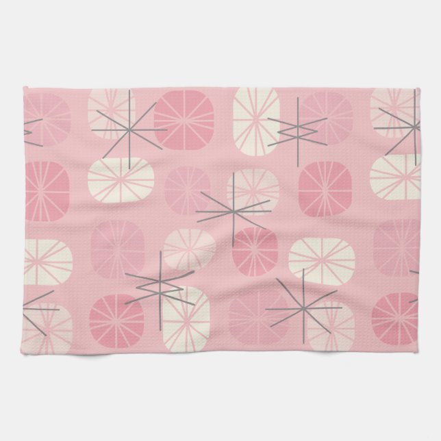 Pattern Oblongs Pink Vanilla Geschirrtuch (Horizontal)