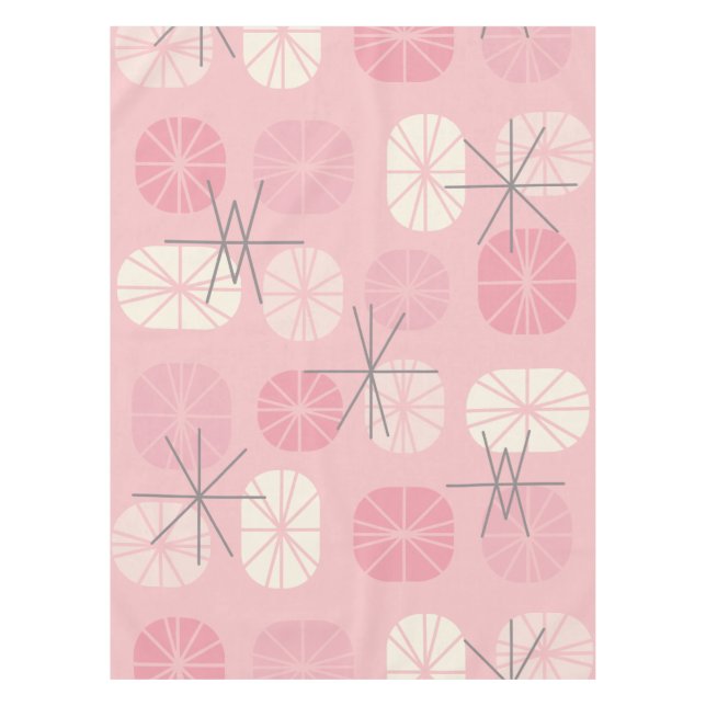 Pattern Oblongs Pink Vanilla Tischdecke (Vorderseite)