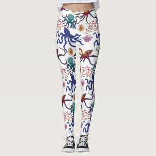Pattern Ocean Underwater Leggings