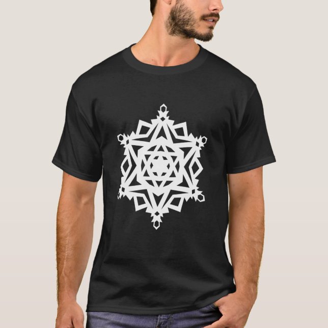 Pattern Of A Snowflake Nr 17 T-Shirt (Vorderseite)