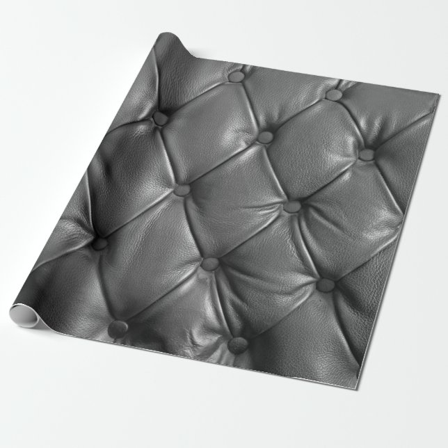pattern of black genuine leather texture using as  geschenkpapier (Ungerollt)