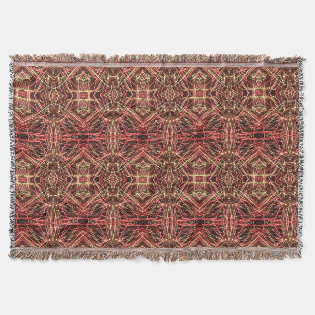 Pattern of Bright Colors and Black Background Decke (Vorderseite)