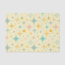 Pattern of colorful retro stars