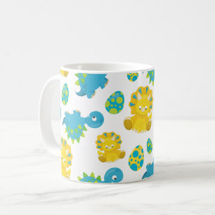 Pattern of Dinosaurs, Cute Dinosaurs, Baby Dino Kaffeetasse