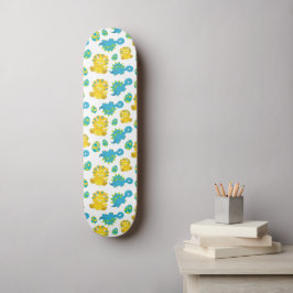 Pattern of Dinosaurs, Cute Dinosaurs, Baby Dino Skateboard