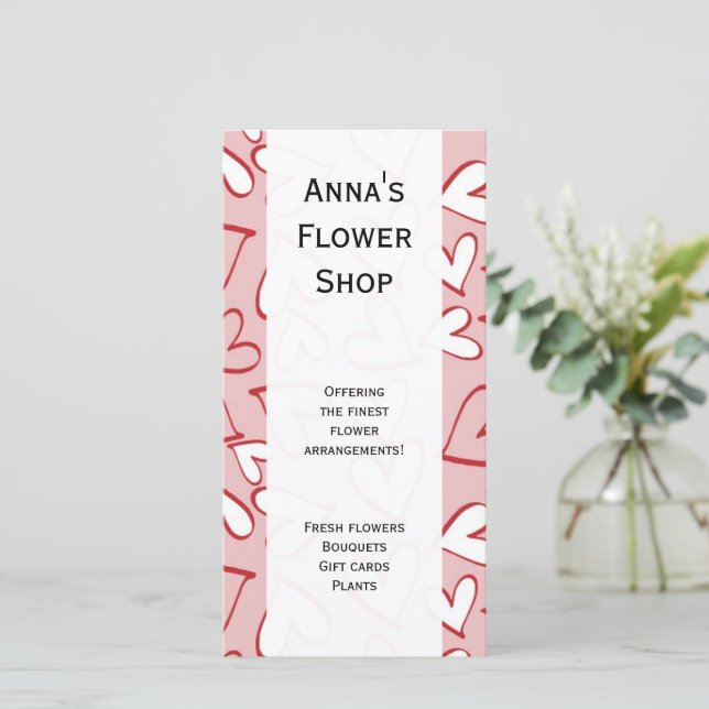 Pattern Of Hearts, Red Hearts, Pink Hearts, Love (Stehend Vorderseite)