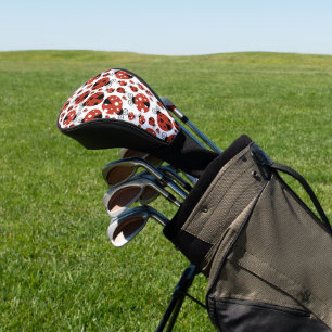 Pattern of Ladybugs, Cute Ladybugs, Red Ladybugs Golf Headcover