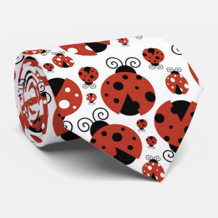 Pattern of Ladybugs, Cute Ladybugs, Red Ladybugs Krawatte