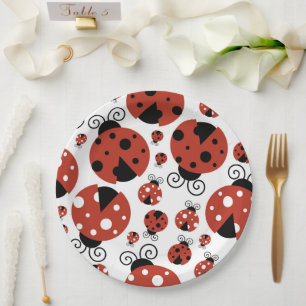Pattern of Ladybugs, Cute Ladybugs, Red Ladybugs Pappteller