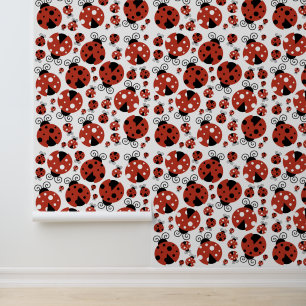 Pattern of Ladybugs, Cute Ladybugs, Red Ladybugs Tapete