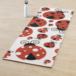 Pattern of Ladybugs, Cute Ladybugs, Red Ladybugs Yogamatte