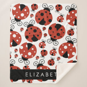 Pattern Of Ladybugs, Red Ladybugs, Your Name Sherpadecke